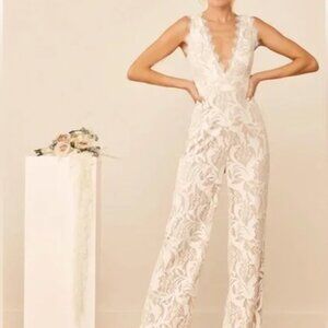 Lulus Ivory Lace Jumpsuit